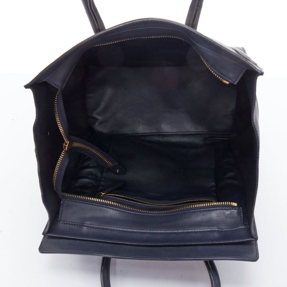CELINE Phoebe Philo Medium Luggage cream black embossed tote bag - Picture 10 of 10